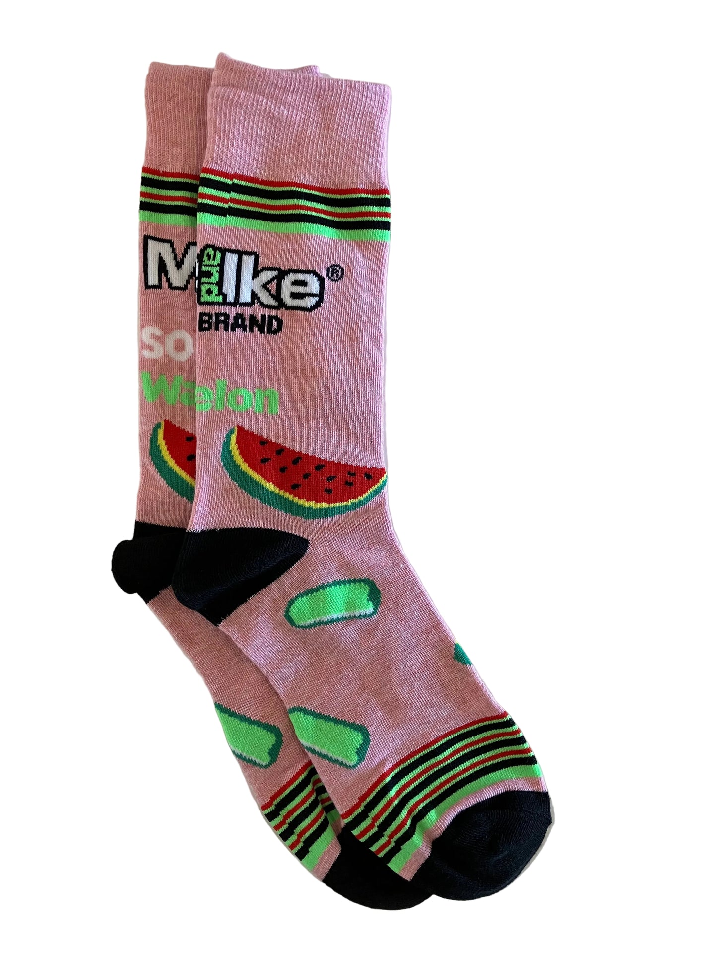 Mike and Ike Sour Watermelon Crew Sock
