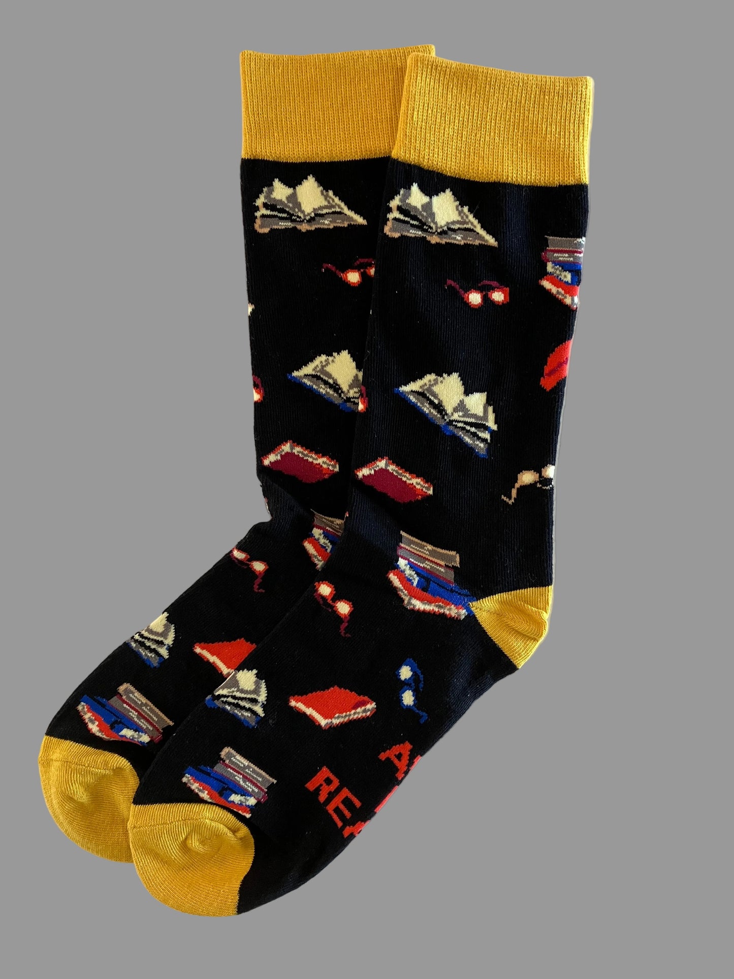 Unisex "Go Away I'm Reading" Crew Socks