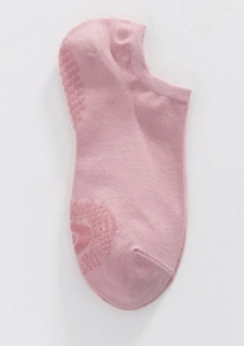 Women's Thin Yoga/Pilates/Dance Socks – Bamboo Fiber Non-Slip Silicone Dots | Pink
