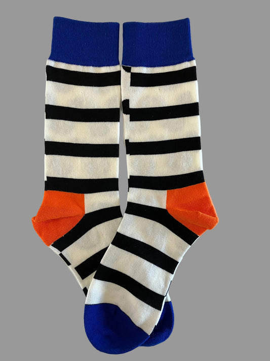 Unisex Stripes & Polka Dots Crew Socks