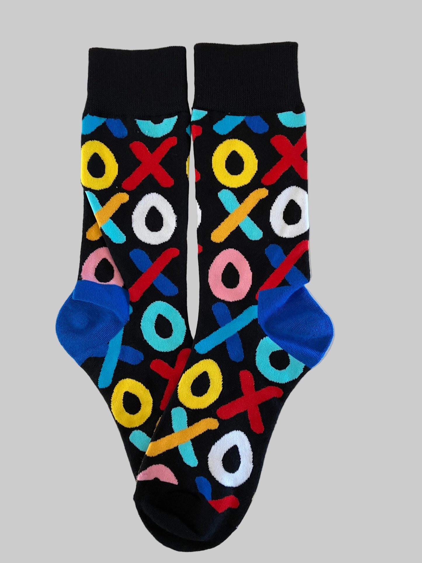 Unisex Multi-Color XO Crew Socks