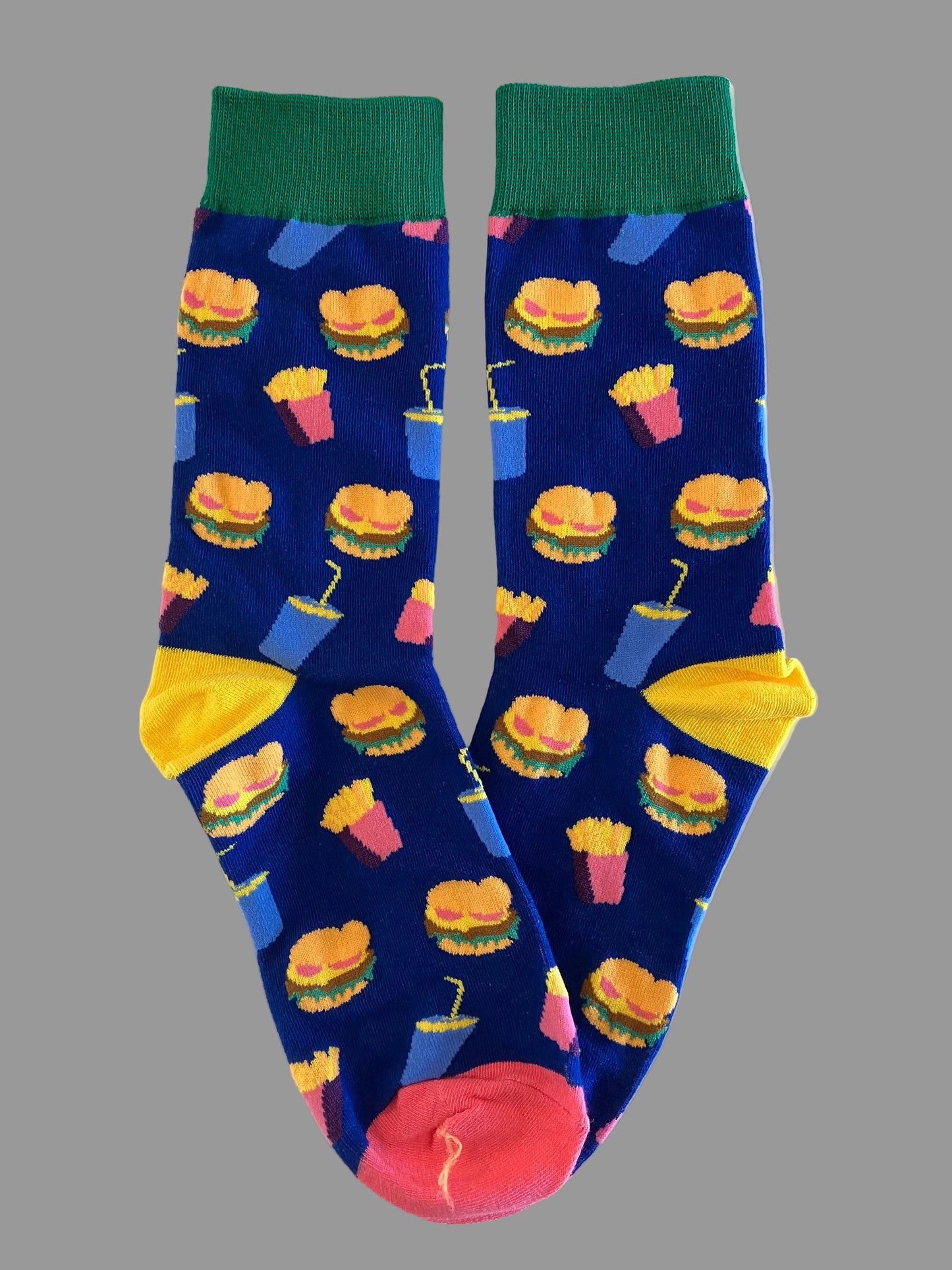 Unisex Hamburgers, Fries & Drinks Crew Sock