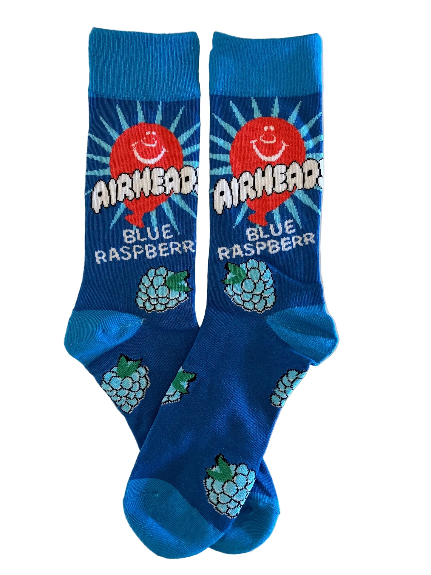 Blue Raspberry Airheads Crew Sock