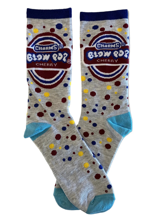 Cherry Blow Pop Crew Sock
