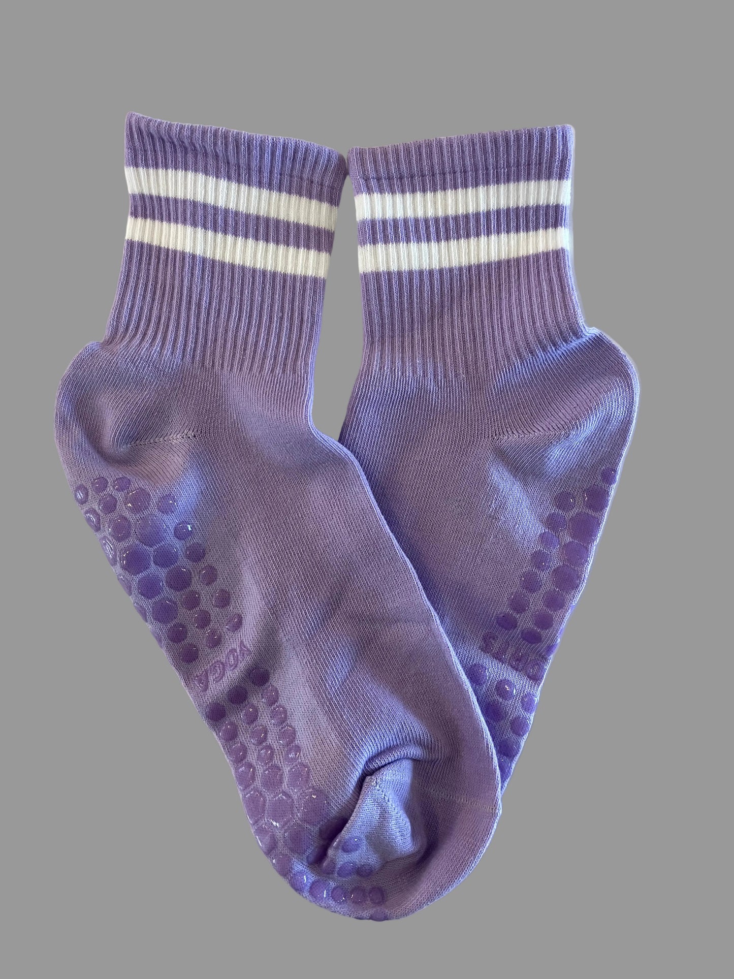 Women's Lavender Non-Slip Yoga & Pilates Socks