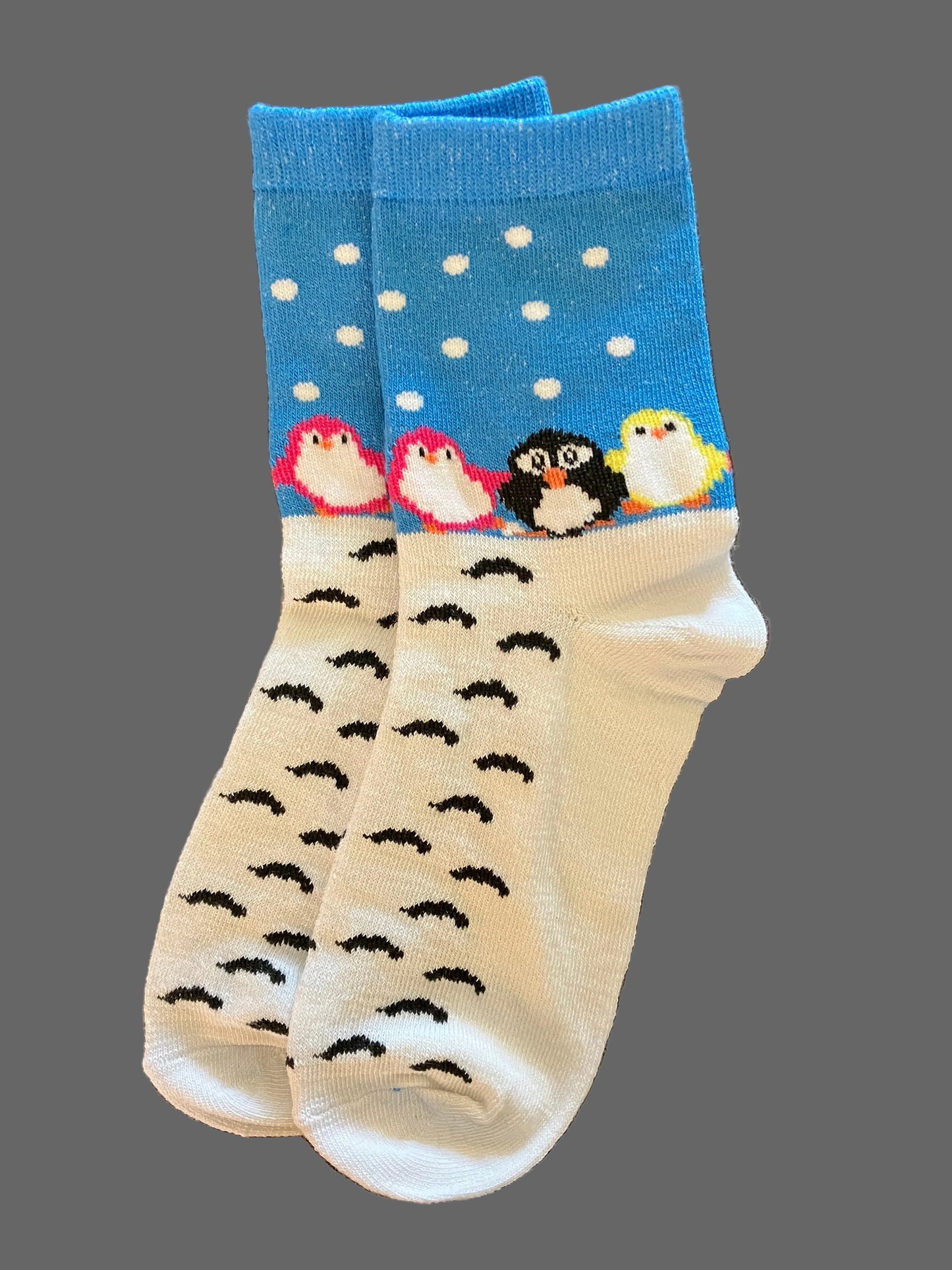 Kids Cute Penguin Cotton Crew Sock