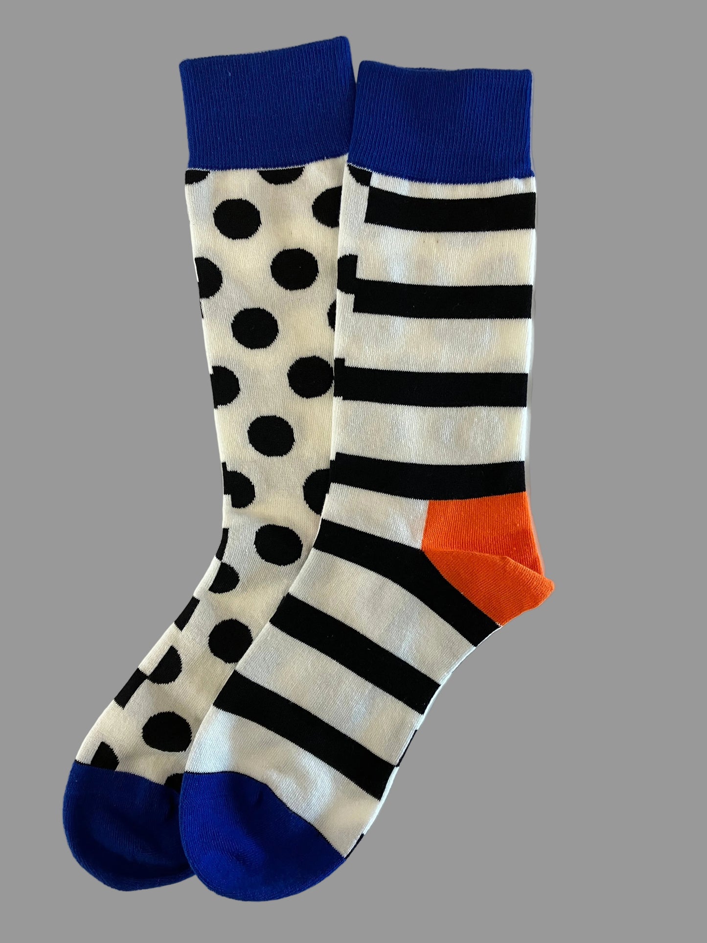 Unisex Stripes & Polka Dots Crew Socks
