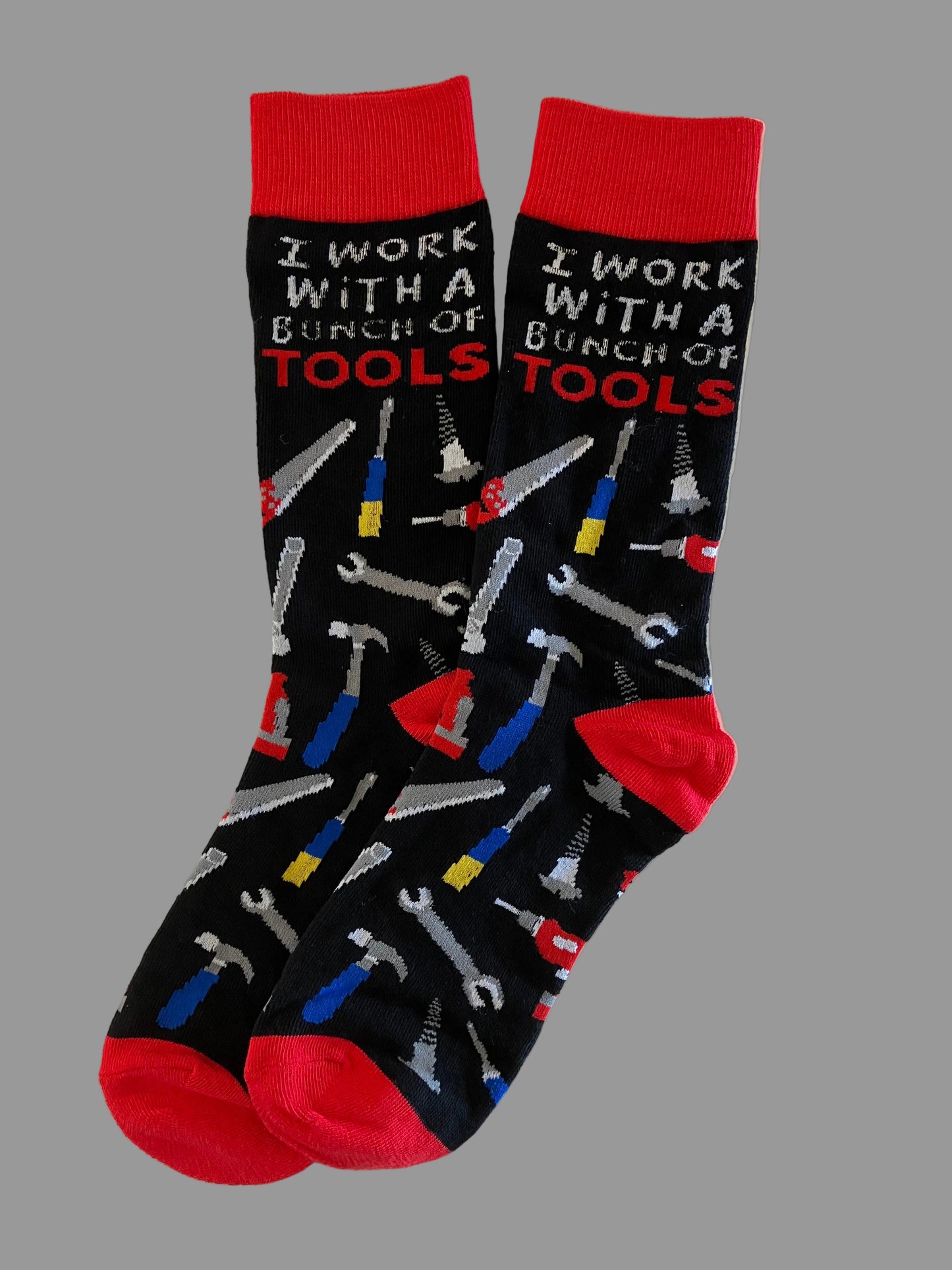 Unisex "I Work with a Bunch of Tools" Crew Socks