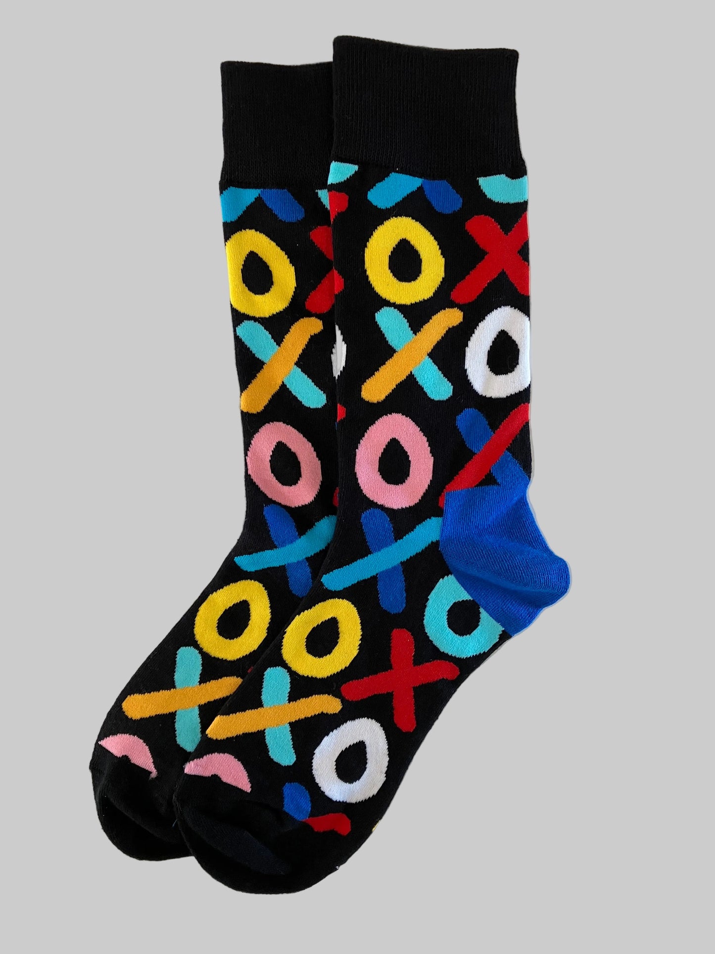 Unisex Multi-Color XO Crew Socks